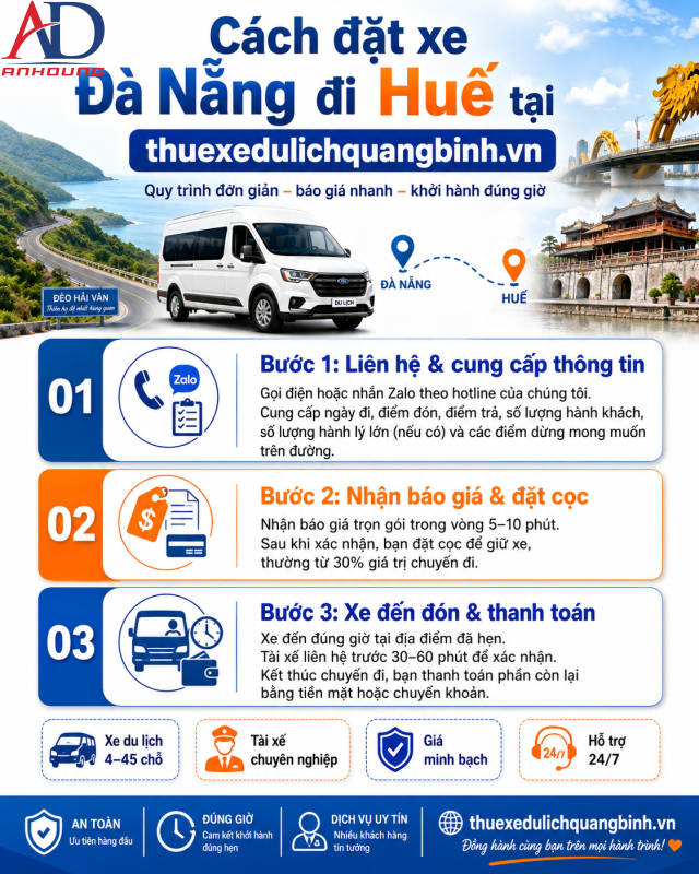 Thuê xe du lịch Quảng Bình