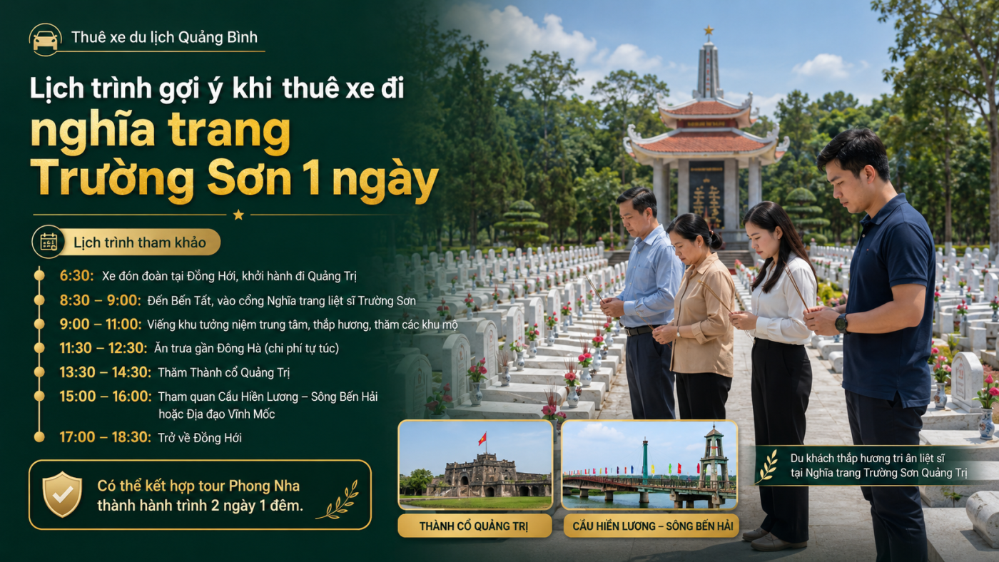 Thuê xe du lịch Quảng Bình