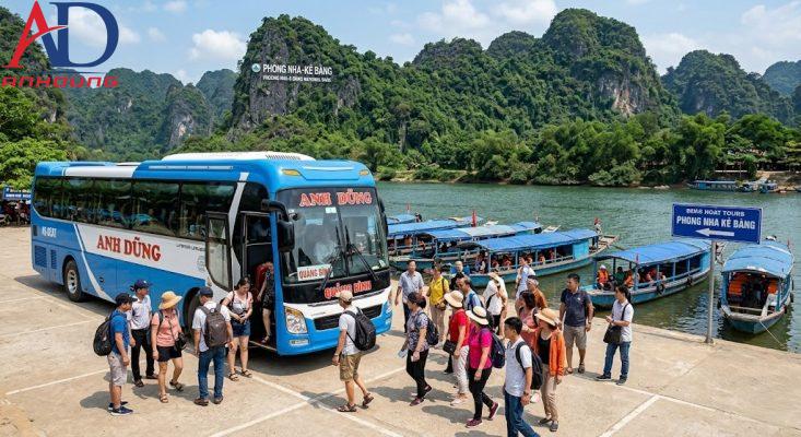 Xe du lịch 45 chỗ Quảng Bình tại Anh Dũng phục vụ tuyến Phong Nha và nghĩa trang Trường Sơn